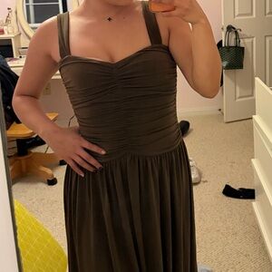 Jcrew Elegant Brown Sleeveless Dress